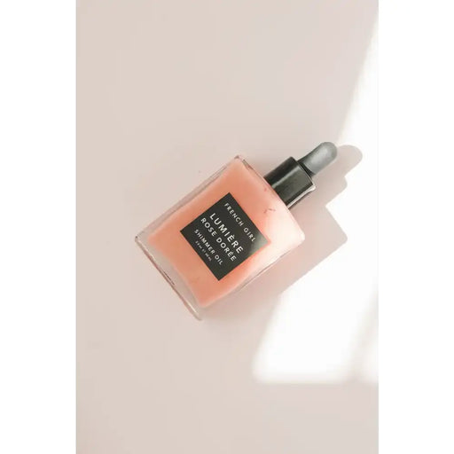FRENCH GIRL Rose Gold Shimmer Oil Body Oil Light Gray
