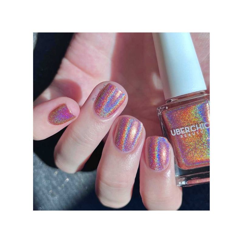 UberChic Beauty Rose Gold - Holographic Polish Regular Polish Rosy Brown
