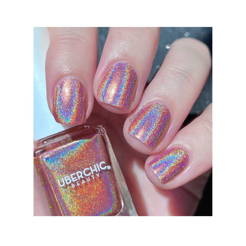 UberChic Beauty Rose Gold - Holographic Polish Regular Polish Rosy Brown