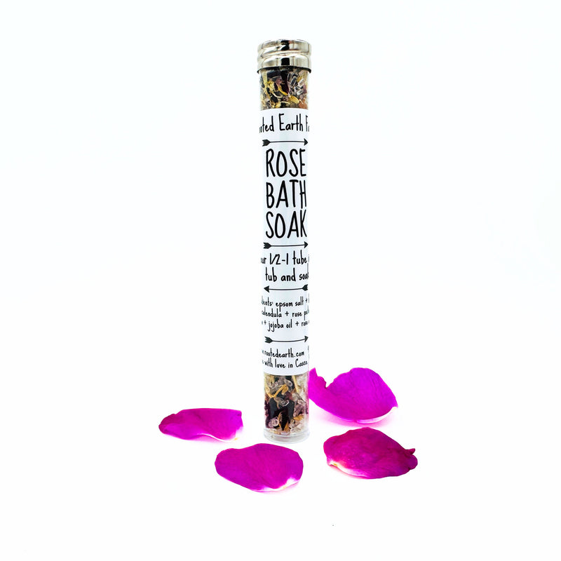 Rooted Earth Farm + Apothecary Rose Bath Soak Bath Teas + Soaks White Smoke 40 ml