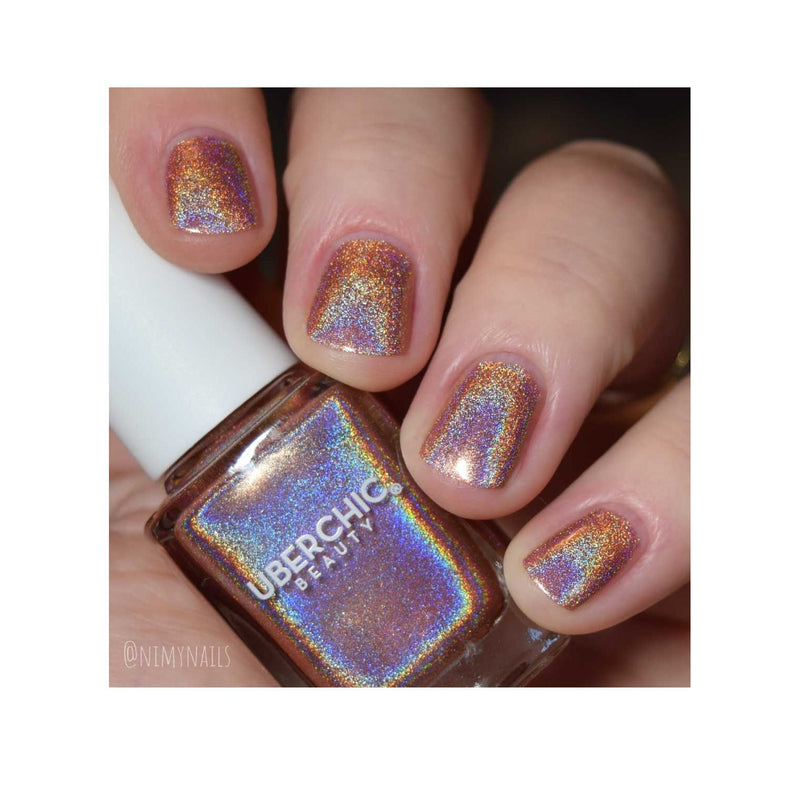 UberChic Beauty Rose Gold - Holographic Polish Regular Polish Dim Gray