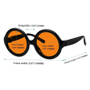 eyekeeper.com Round 100% Blue Light Blocking Orange Glasses Metalless Screwless R2313-B98 Eyeglasses White Smoke Black / without magnification,Light Blue / without magnification,Green / without magnification,Rose / without magnification,Purple Red / without magnification,Red / without magnification
