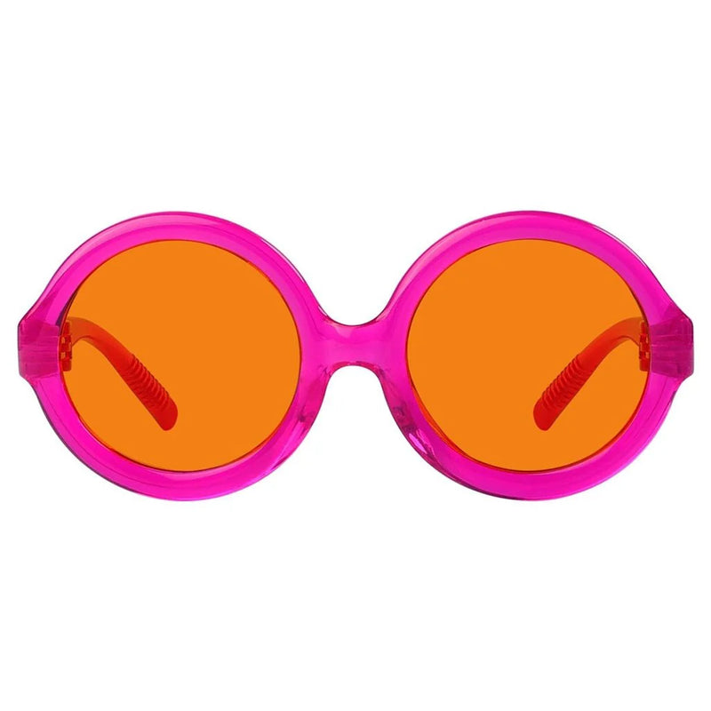 eyekeeper.com Round 100% Blue Light Blocking Orange Glasses Metalless Screwless R2313-B98 Eyeglasses White Smoke Black / without magnification,Light Blue / without magnification,Green / without magnification,Rose / without magnification,Purple Red / without magnification,Red / without magnification