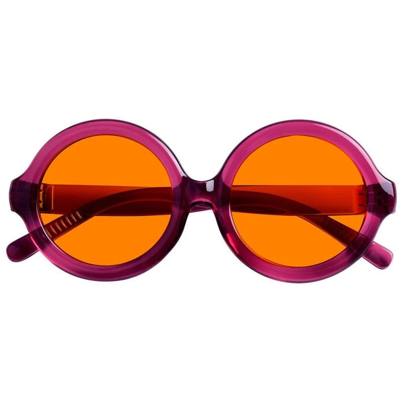 eyekeeper.com Round 100% Blue Light Blocking Orange Glasses Metalless Screwless R2313-B98 Eyeglasses White Smoke Black / without magnification,Light Blue / without magnification,Green / without magnification,Rose / without magnification,Purple Red / without magnification,Red / without magnification