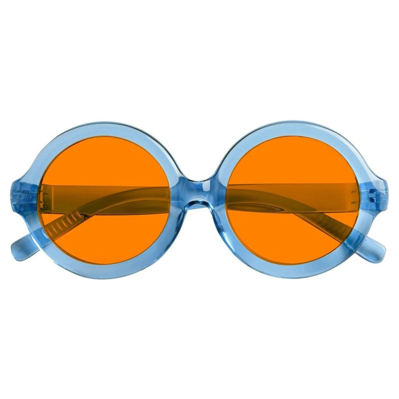 eyekeeper.com Round 100% Blue Light Blocking Orange Glasses Metalless Screwless R2313-B98 Eyeglasses White Smoke Black / without magnification,Light Blue / without magnification,Green / without magnification,Rose / without magnification,Purple Red / without magnification,Red / without magnification