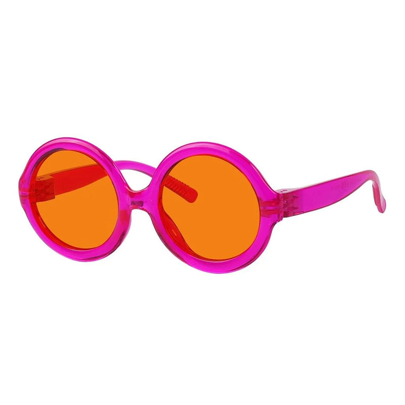 eyekeeper.com Round 100% Blue Light Blocking Orange Glasses Metalless Screwless R2313-B98 Eyeglasses White Smoke Black / without magnification,Light Blue / without magnification,Green / without magnification,Rose / without magnification,Purple Red / without magnification,Red / without magnification