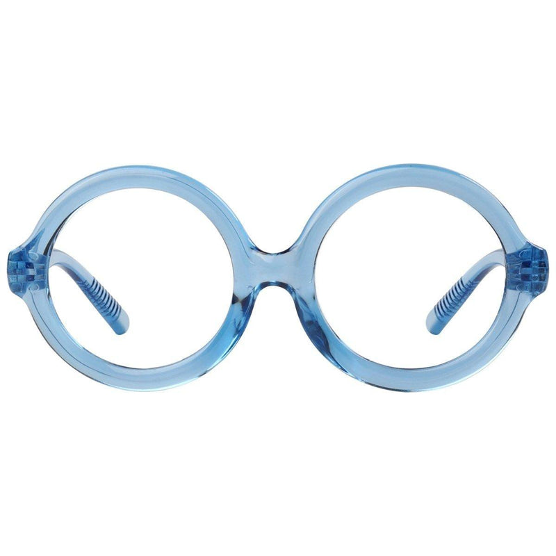 eyekeeper.com Round 30% Blue Light Blocking Metalless Screwless Glasses R2313-B15 Eyeglasses Light Steel Blue Light Blue / without magnification