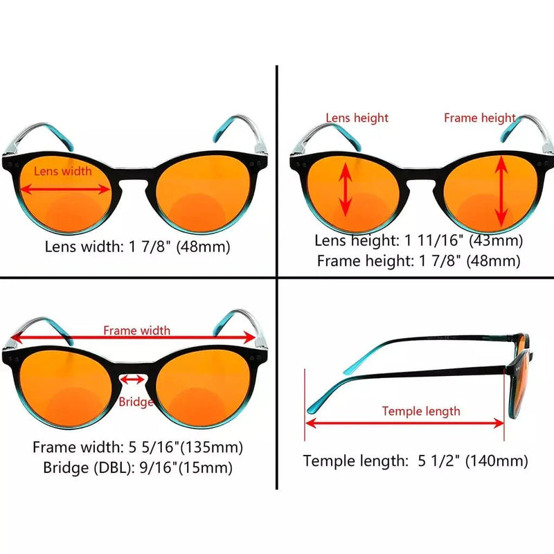 eyekeeper.com Round Bifocal Blue Light Blocking Readers Nighttime DSS005 Eyeglasses White Smoke Black Green / +1.00,Black Green / +1.50,Black Green / +2.00,Black Green / +2.50,Black Green / +3.00,Black Tortoise / +1.00,Black Tortoise / +1.50,Black Tortoise / +2.00,Black Tortoise / +2.50,Black Tortoise / +3.00,Black Clear / +1.00,Black Clear / +1.50,