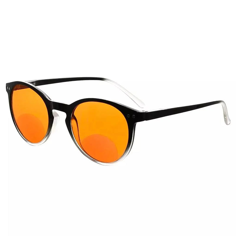 eyekeeper.com Round Bifocal Blue Light Blocking Readers Nighttime DSS005 Eyeglasses White Smoke Black Clear / +1.00,Black Clear / +1.50,Black Clear / +2.00,Black Clear / +2.50,Black Clear / +3.00