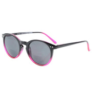 eyekeeper.com Round Bifocal Reading Sunglasses S005 Eyeglasses White Smoke Black Clear / +1.00,Black Red / +1.00,Black Red / +1.50,Black Red / +2.50