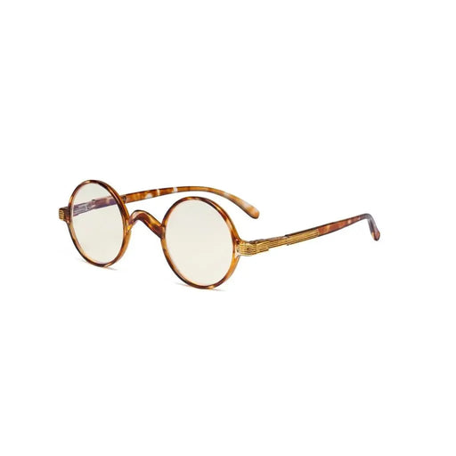 eyekeeper.com Round Blue Light Filter Readers UVR077BX Eyeglasses White Smoke Clear Tortoise / without magnification,Clear Tortoise / +2.50