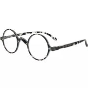 eyekeeper.com Round Reading Glasses R077B Eyeglasses White Smoke Black White Tortoise / +3.00,Black White Tortoise / +3.75