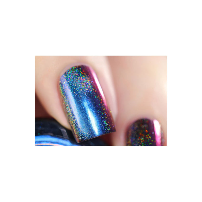UberChic Beauty Chameleon Holographic Nail Powder: Royalty Suits Me Powder Gray
