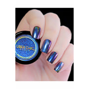 UberChic Beauty Chameleon Holographic Nail Powder: Royalty Suits Me Powder Gray