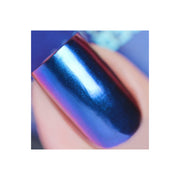 UberChic Beauty Chameleon Nail Powder: Royalty Suits Me Powder Steel Blue