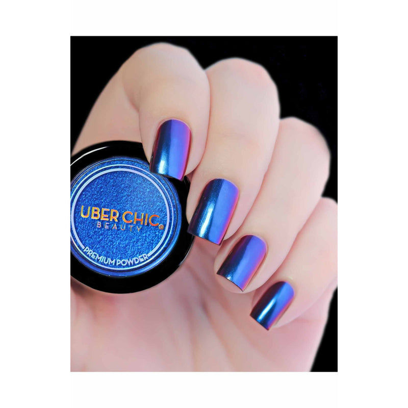 UberChic Beauty Chameleon Nail Powder: Royalty Suits Me Powder Gray