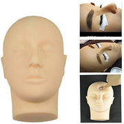 VIP Extensions Rubber Practice Mannequin Head for Eyelashes, Makeup & Massage Salon Supplies White Smoke