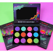 Rude Cosmetics City of Pastel Lights - 12 Pastel Pigment & Eyeshadow Palette Eyeshadow Palette Orchid City of Pastel
