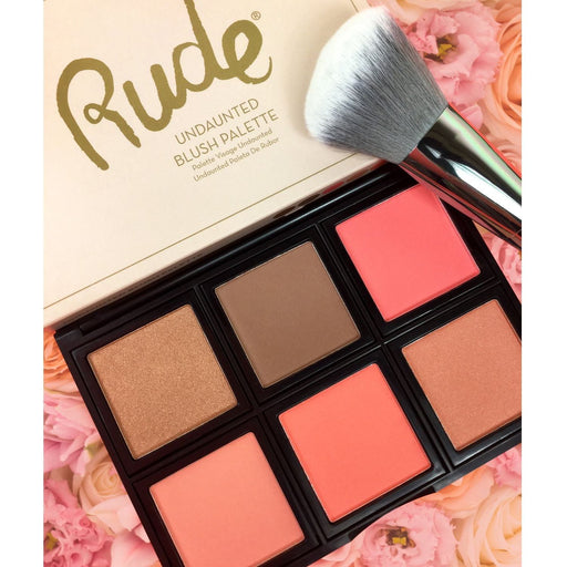 Rude Cosmetics Undaunted Blush Palette Face Palettes Dark Salmon Undaunted
