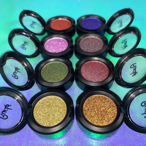 Rude Cosmetics Hypnotic Hyper Duo Chrome Eyeshadow Single Eyeshadows Dark Slate Gray Mesmer Eyes,Lucid Dream,Psychosomatic,State of Mind,Incognito,Surrealism,Disorient,Daydream,Clairvoyance,Delirium