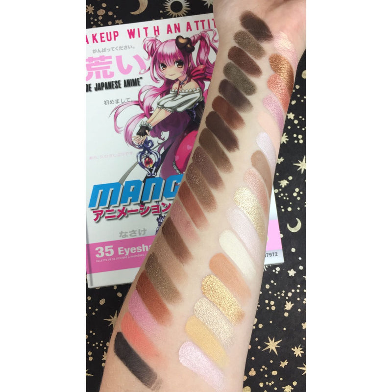 Rude Cosmetics Manga Anime Makeup 35 Eyeshadow Palette Book 2 Eyeshadow Palettes Gray Manga Anime