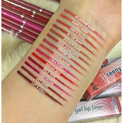 Rude Cosmetics Teeny Weeny Rich and Creamy Micro Gel Lip Liner Lip Liner Rosy Brown Blushing Bare,Simply nude,She's Basic,In the Buff,Double Dare,High Standards,Dream On,Guess Again,I'm A Flirt,Seeing Red,Wild Ride,Temptation,Get Some,Let's Chill
