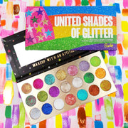 Rude Cosmetics United Shades of Glitter Pressed Glitter Palette Display Set, 12pcs Wholesale Set Dark Slate Gray