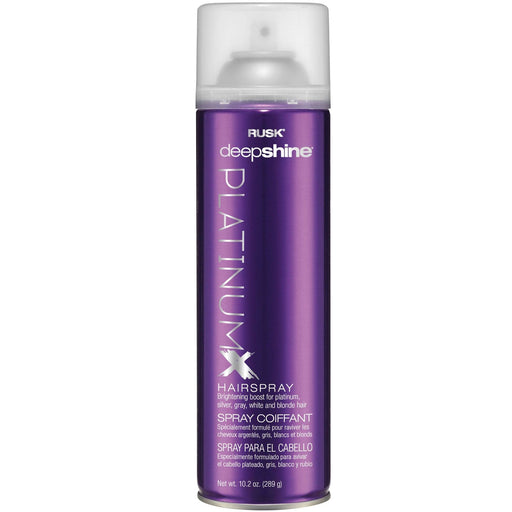 VIP Extensions Rusk Deepshine PlatinumX Hairspray, 10.2 oz Hairspray Dark Slate Blue