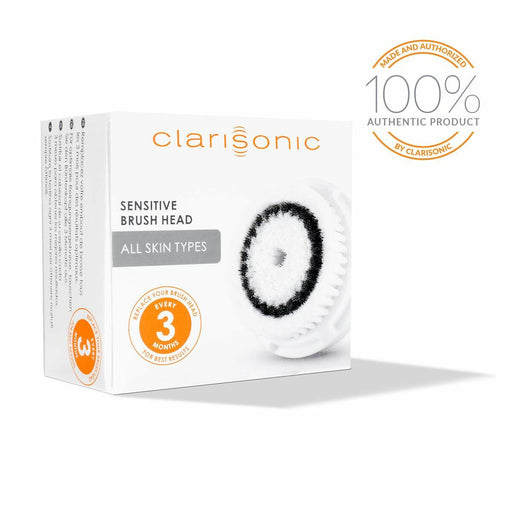 Clarisonic Clarisonic Sensitive Replacement Brush Head Facial Cleansing Brush Skin Cleansing Brush Heads White Smoke