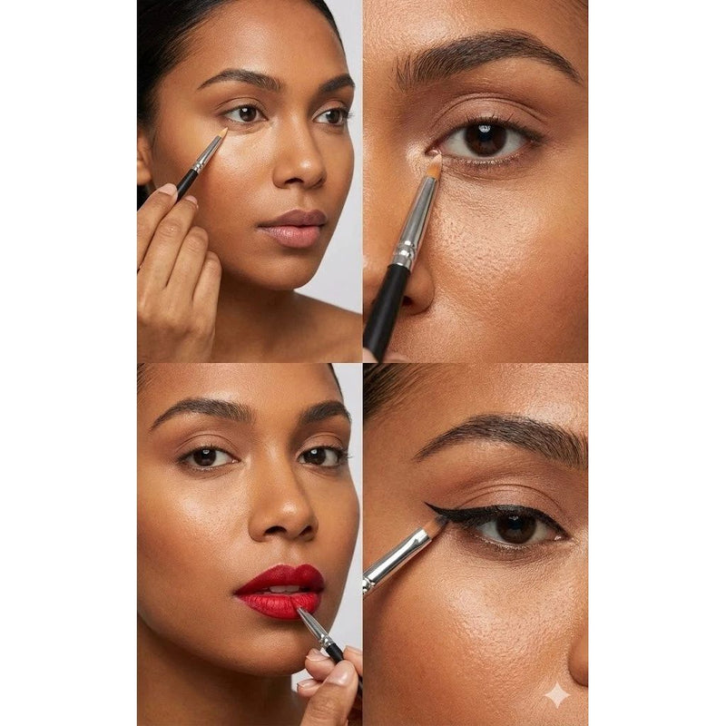 ZAQ Skin & Body LINER DETAIL BRUSH Make Up Dark Salmon