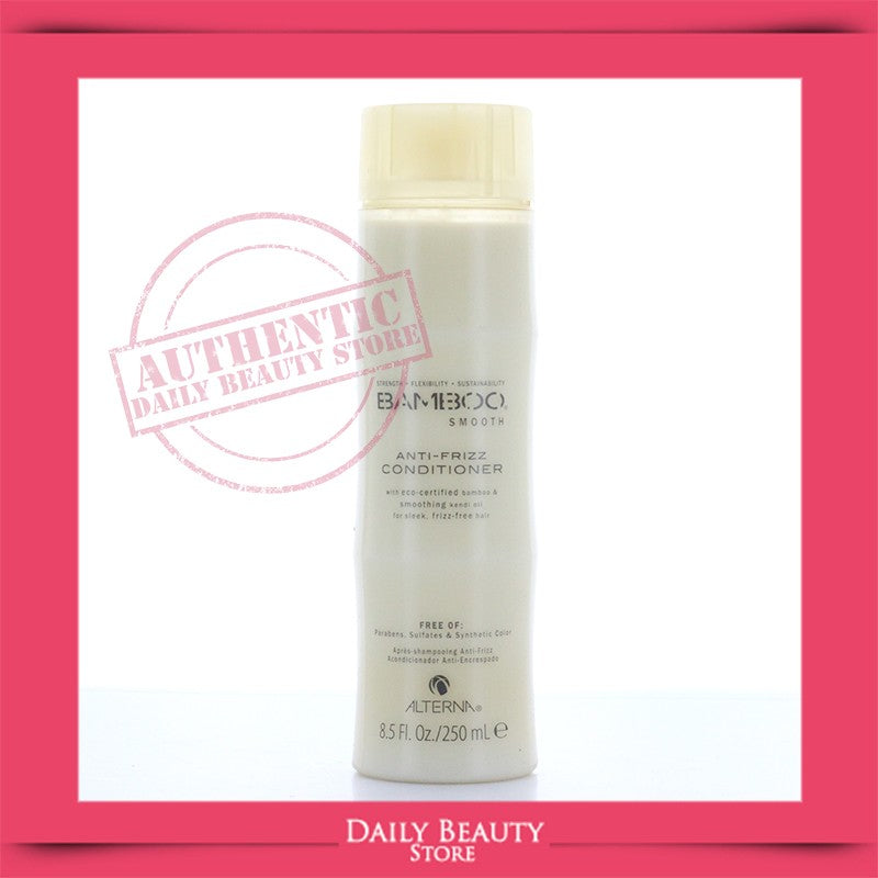 VIP Extensions Alterna Bamboo Smooth Anti-Frizz Conditioner, 8.5 oz Conditioner White Smoke