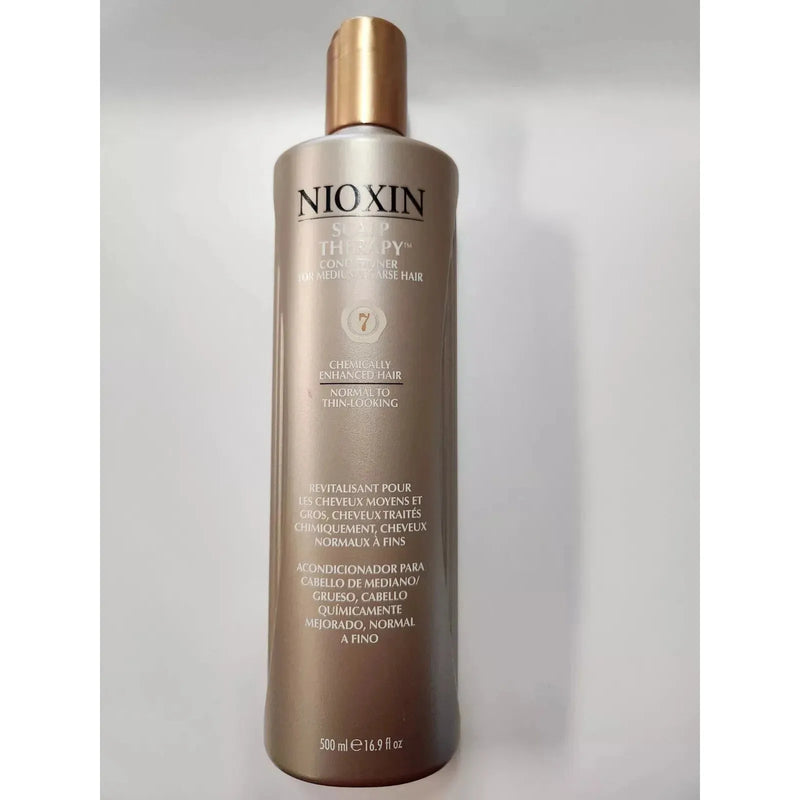 Nioxin Nioxin Scalp Therapy Conditioner for Normal to Thin-Looking 7 Chemically Enhanced Hair 500ml Hair Conditioner Gray