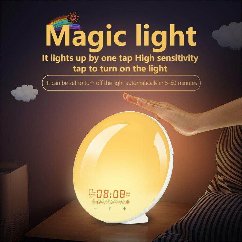 SmartPursue™ Wake Up Sunrise Simulation Alarm Clock Alarm Clocks Black