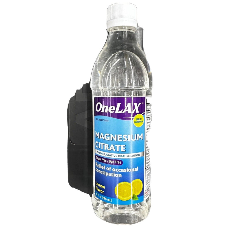 OneLax OneLAX Magnesium Citrate Saline Laxative Oral Solution, Lemon Flavor, 12 Bottles of 296 mL Medicine & Drugs White Smoke