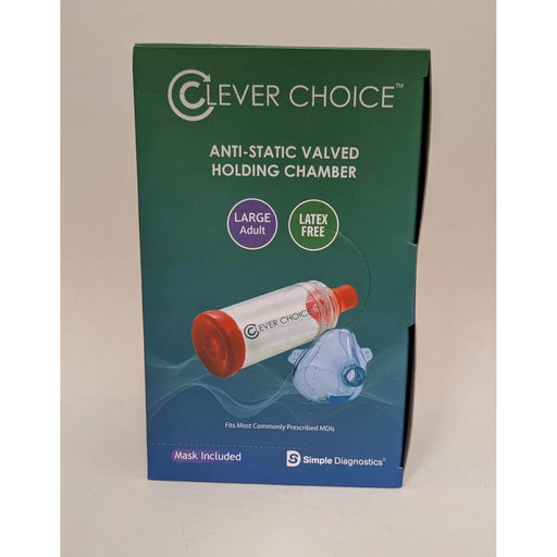 Clever Choice Clever Choice Select Anti-Static Valved Holding Chamber Large Respiratory Care Gray