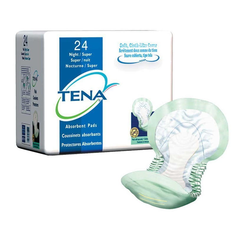 Tena Tena 62718 Night Super Maximum Absorbency Pad 2X24 packs Health Care White Smoke
