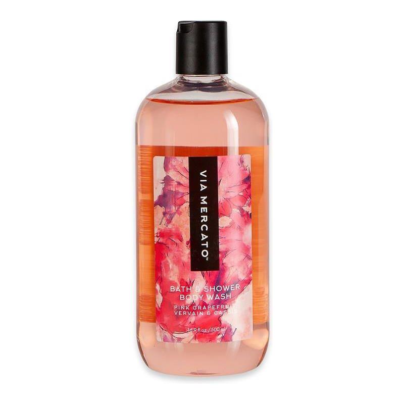 Via Mercato Via Mercato Pink Grapefruit, Vervain, & Cassis Body Wash 16.9 Fl Oz Body Wash Dark Salmon