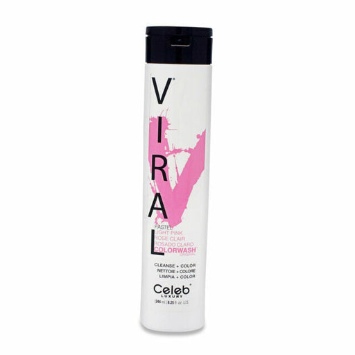VIP Extensions Celeb Luxury Viral Light Pink Colorwash Shampoo, 8.25 oz Shampoo Lavender