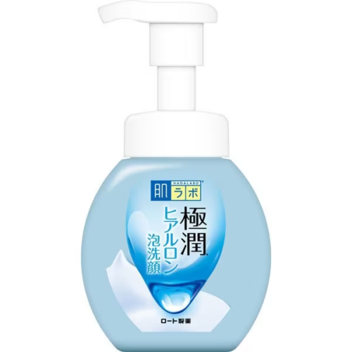 AsiaBeautyMall Rohto Hada Labo Gokujyun Hyaluronic Acid Foaming Face Wash Face Cleanser White Smoke