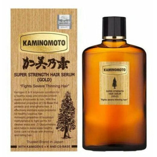 AsiaBeautyMall Kaminomoto Super Strength Hair Serum Gold Hair Loss Treatment White Smoke