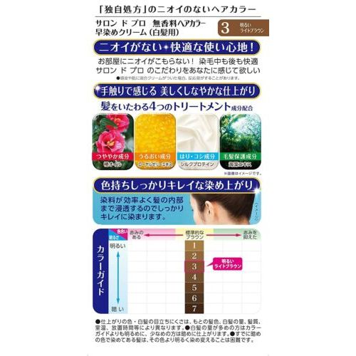 AsiaBeautyMall Dariya Salon De Pro Hair Color Cream Bright Light Brown #3 Hair Color White Smoke