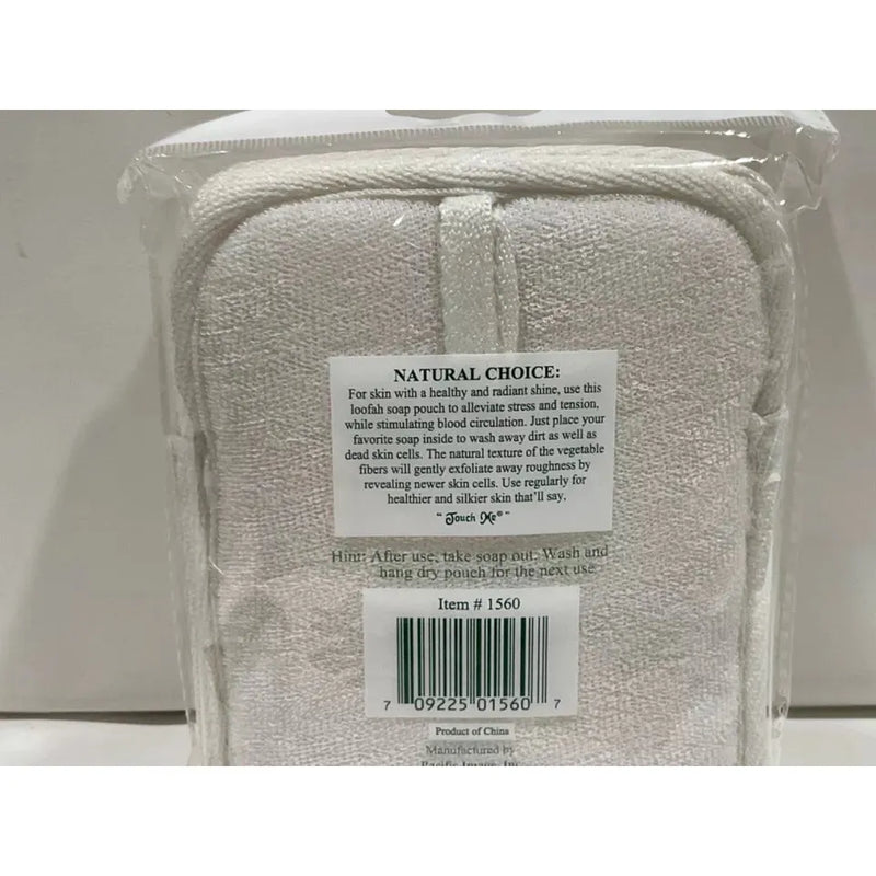 Touch Me Touch Me Loofah Terry Soap Pouch Bath Accessory Dark Gray
