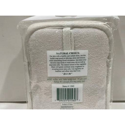 Touch Me Touch Me Loofah Terry Soap Pouch Bath Accessory Dark Gray