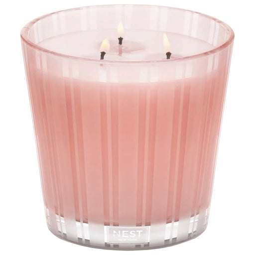 Nava Beauty Nest New York Himalayan Salt & Rosewater Candle White Smoke 3-Wick 21.2 oz