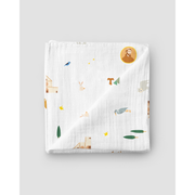 Be A Heart Saint Francis Muslin Swaddle Baby Blanket Swaddle Lavender