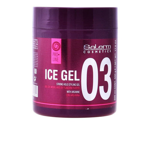VIP Extensions Salerm Pro Line Ice Gel Strong Hold Styling Gel With Arginine 7.0 oz Styling Gel Dark Slate Gray