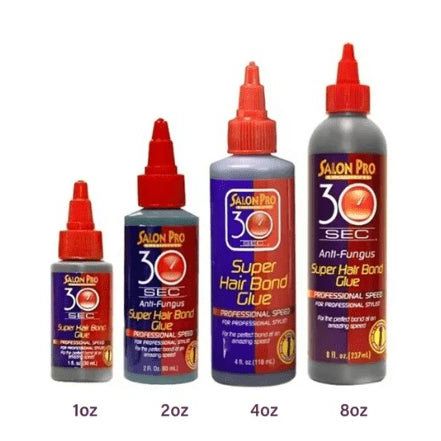 VIP Extensions Salon Pro 30 Sec Super Hair Bonding Glue Salon Supplies White Smoke 1 oz,2 oz,4 oz,8 oz