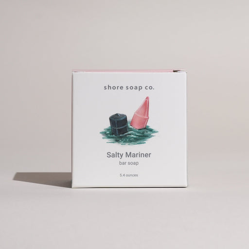Shore Soap Co. Salty Mariner Bar Soap Bar Soap Light Gray Single Bar,3 for $24