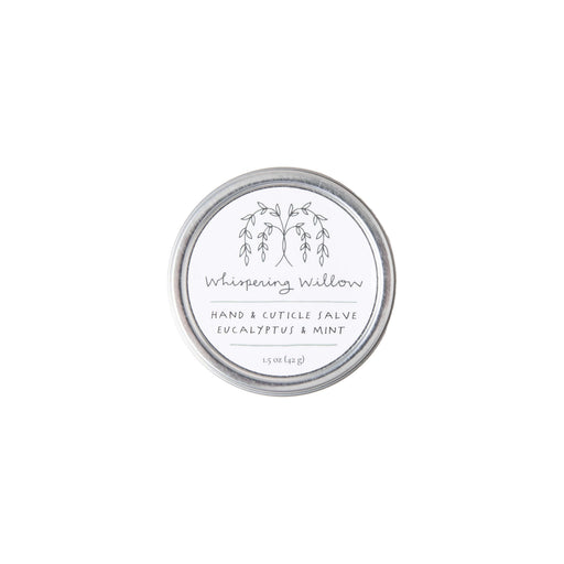 Whispering Willow Eucalyptus & Mint Hand & Cuticle Salve Lotion White Smoke