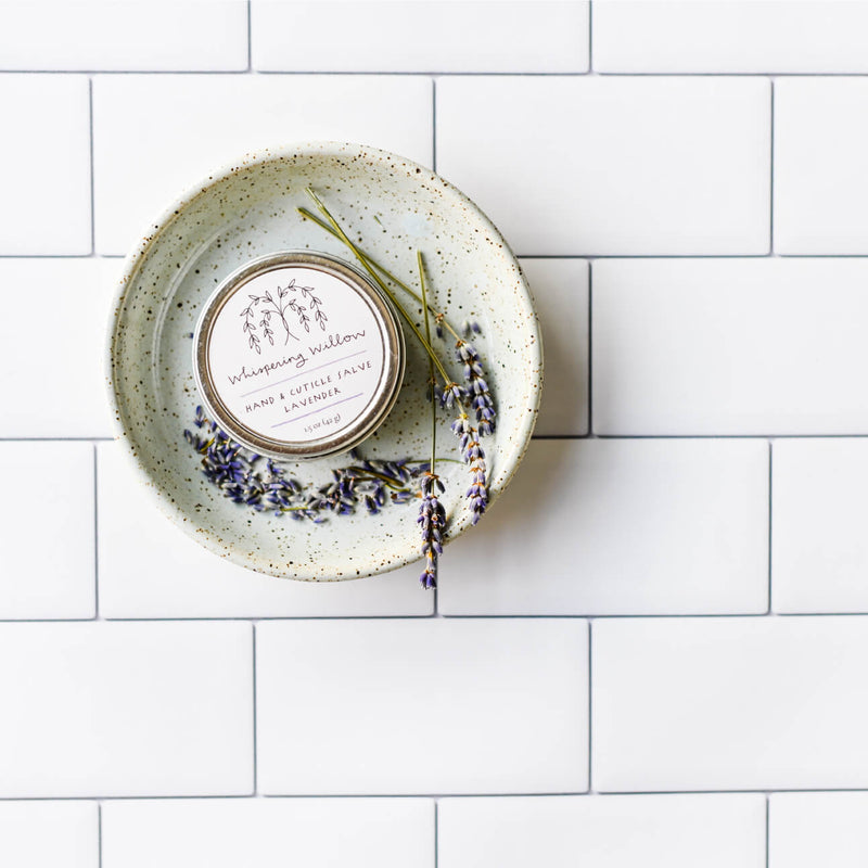 Whispering Willow Lavender Hand & Cuticle Salve Lotion White Smoke